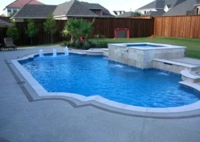 Backyard pool design by pool company in Victoria County, TX